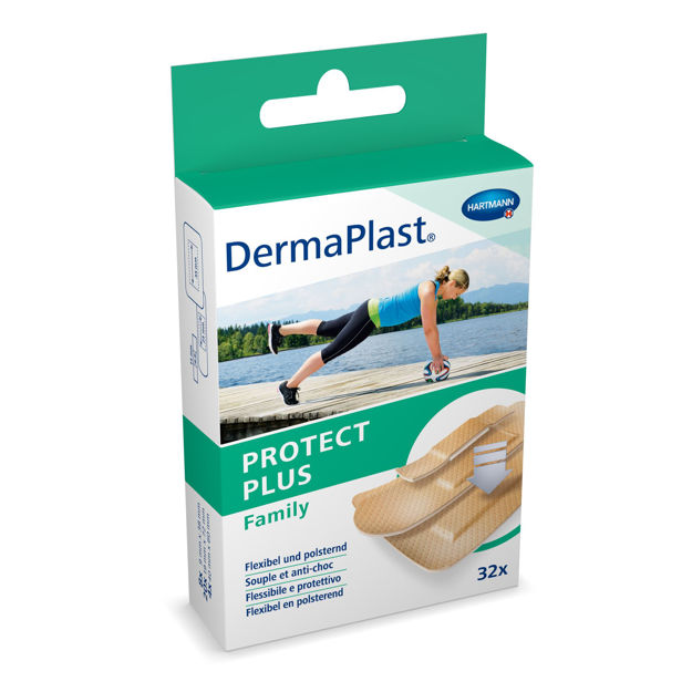 Dermaplast ProtectPlus Family 3 tailles 32 pièces Dermaplast ProtectPlus Family 3 tailles 32 pièces
