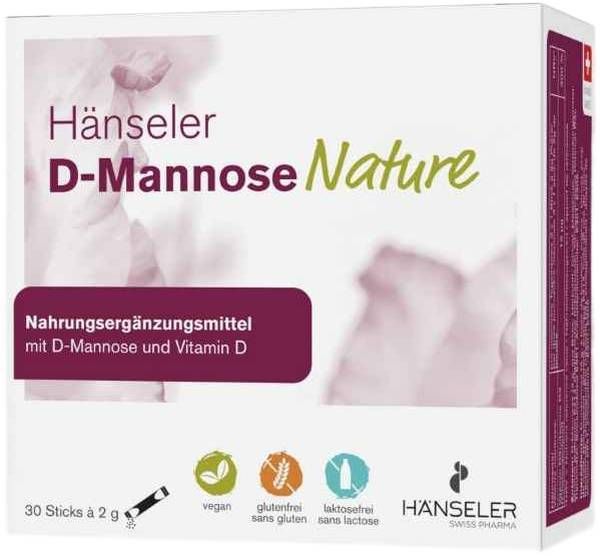 Hänseler D-Mannose Nature 30 Stick 2g Hänseler D-Mannose Nature 30 Stick 2g
