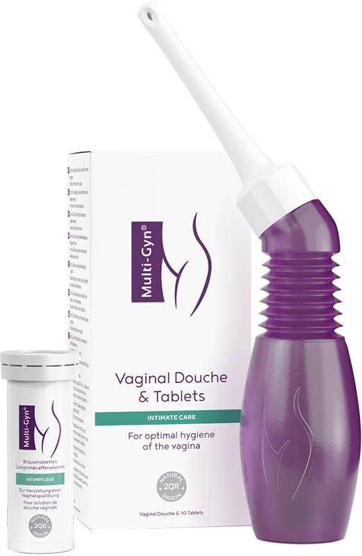 Douche vaginale Multi-Gyn + comprimés effervescents en emballage combiné