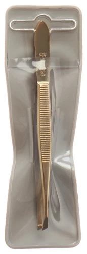 Pince MALTESER dorée, à bouts obliques, 9 cm, n° 08