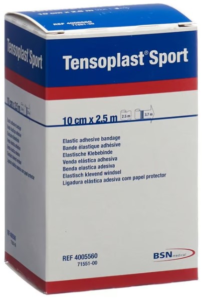 TENSOPLAST SPORT Tape élastique 10cmx2.5m