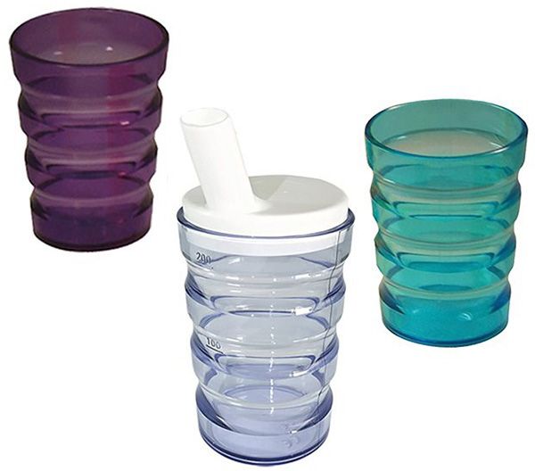 Gobelet rainuré Sundo anti-fuite 200ml violet