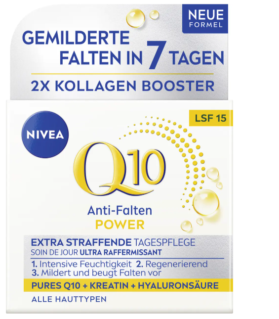 Nivea Q10 Power Cr Lei de jour anti-rides SPF15 50ml Nivea Q10 Power Cr Lei de jour anti-rides SPF15 50ml