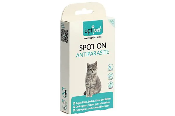 OPTIPET Spot On Antiparasitaire Chat 6 x 1ml