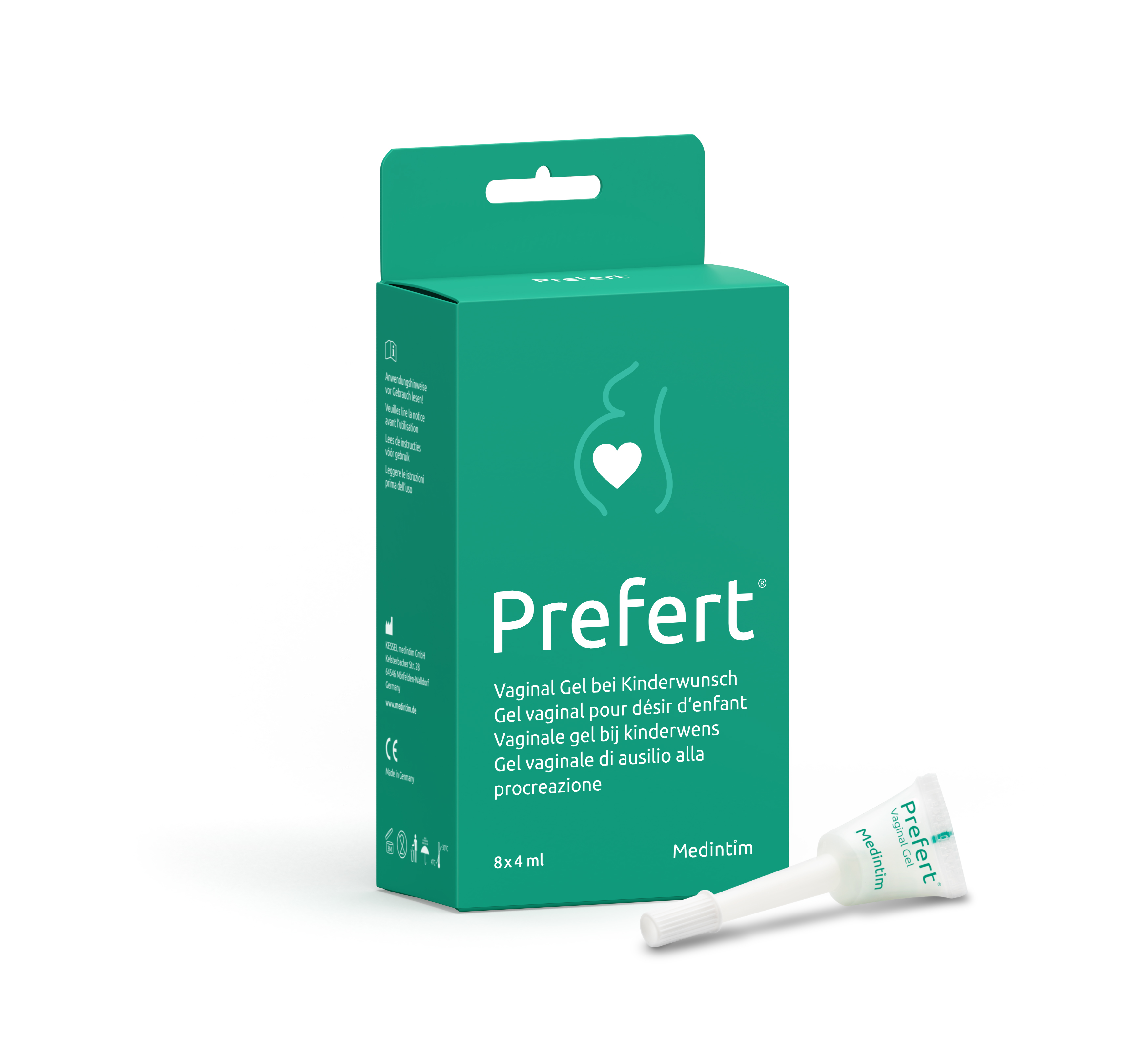 Gel vaginal Prefert 8 x 4ml Gel vaginal Prefert 8 x 4ml