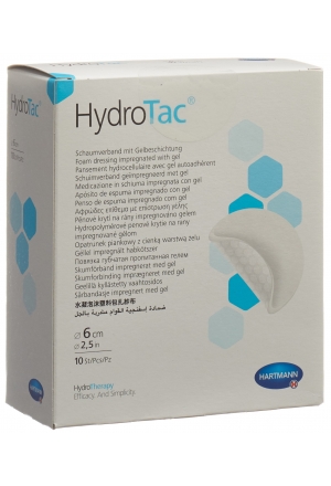 HydroTac pansement 6cm rond stérile 10 pièces HydroTac pansement 6cm rond stérile 10 pièces