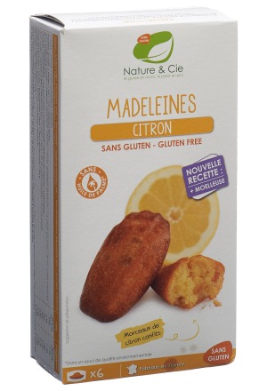 NATURE&CIE Madeleines au citron sans gluten 6 x 25g