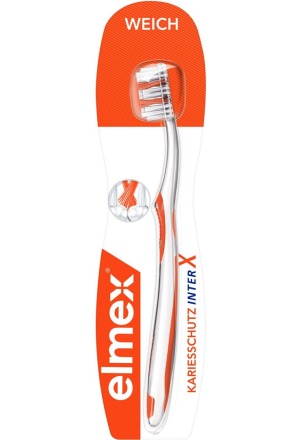 elmex PROTECTION CARIES Brosse à dents souple InterX