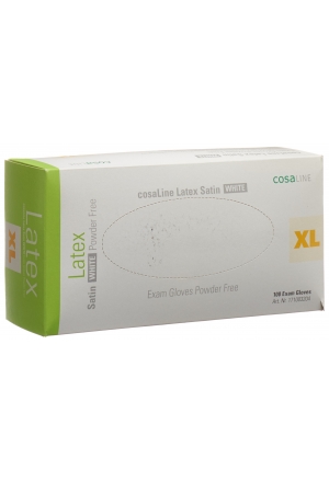 cosaLine UHS XL Latex Sat blanc poudré 100 pièces