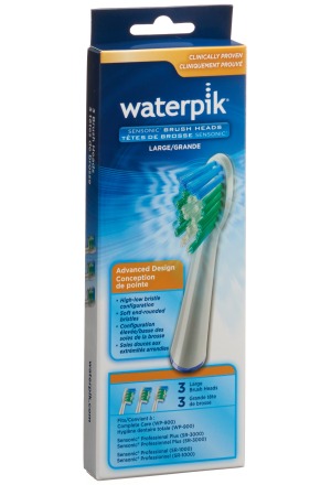 Waterpik brossettes standard SRRB-3E 3 pièces Waterpik brossettes standard SRRB-3E 3 pièces