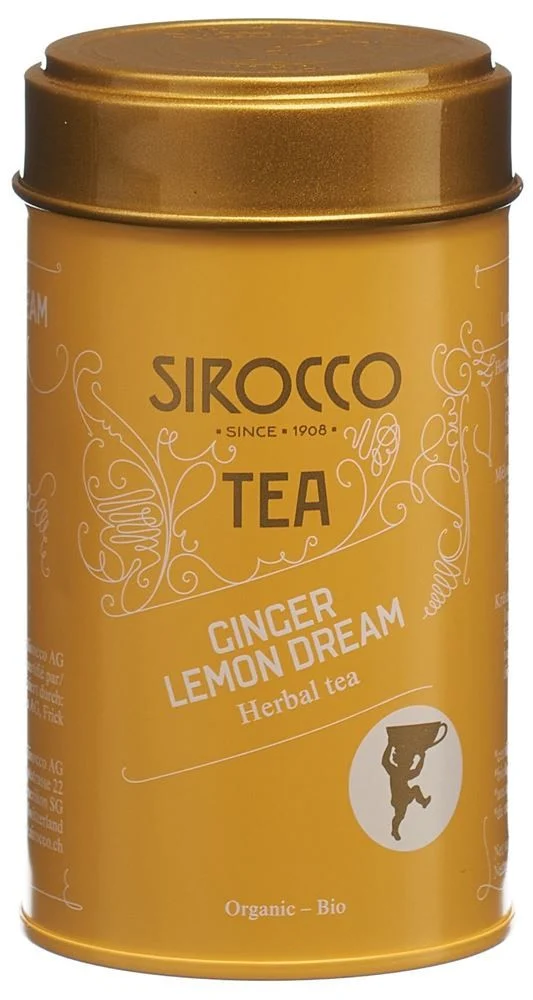 Sirocco Boîte à thé moyenne Ginger Lemon Dream 55g Sirocco Boîte à thé moyenne Ginger Lemon Dream 55g