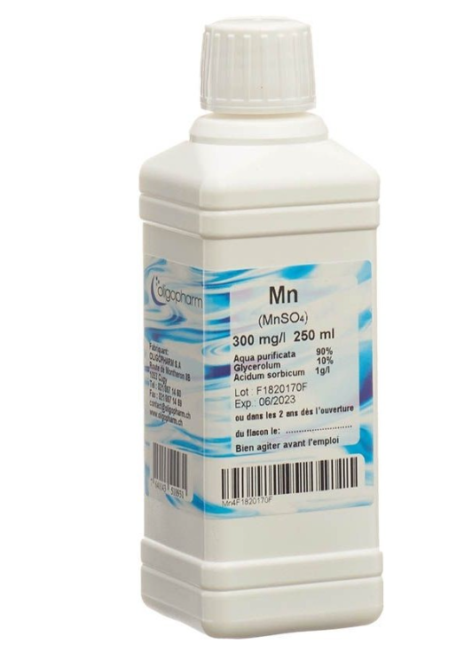 OLIGOPHARM Soluble de manganèse 300 mg/l 250ml