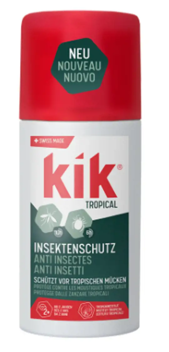 KIK TROPICAL - Flacon de répulsif anti-insectes 100 ml