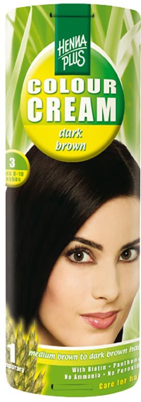 HENNA PLUS Colour Cream 3 brun foncé 60ml