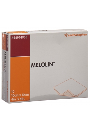 Compresses Melolin 10x10cm stériles 10 Btl