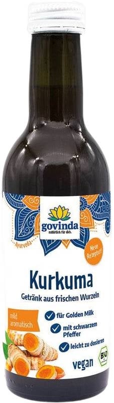 Boisson au curcuma et au poivre Govinda Fl 250ml