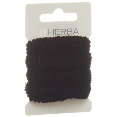 Herba attache-cheveux 4cm frotté noir 4 pièces