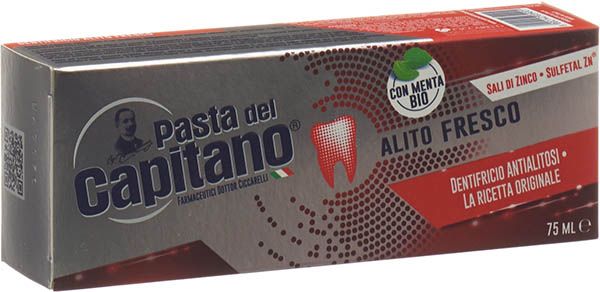 PASTA DEL CAPITANO antibactérienne alito fres 75ml PASTA DEL CAPITANO antibactérienne alito fres 75ml