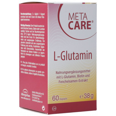 metacare L-Glutamine en gélules 60 pièces