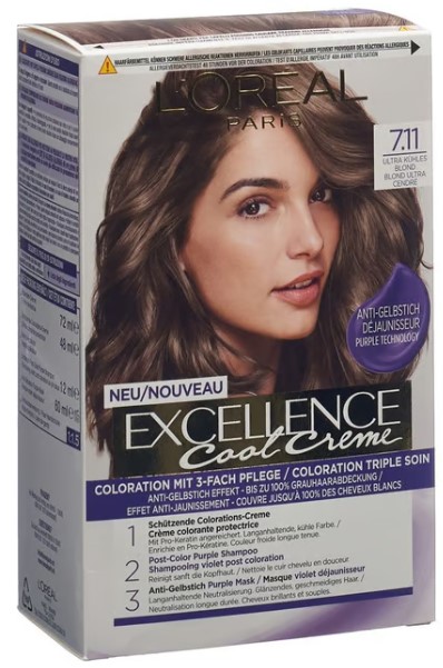 EXCELLENCE Cool Creme 7.11 Blond ultra froid