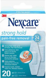 3M Nexcare Strong Hold Pain Free Removal 2 tailles assorties 20 pièces 3M Nexcare Strong Hold Pain Free Removal 2 tailles assorties 20 pièces