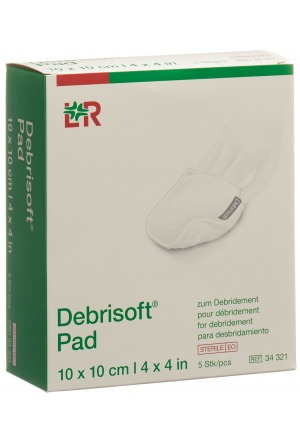 Compresses Debrisoft 10x10cm stériles 5 pièces
