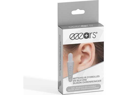 eeears Nettoyeur d'oreilles réutilisable silicone blanc