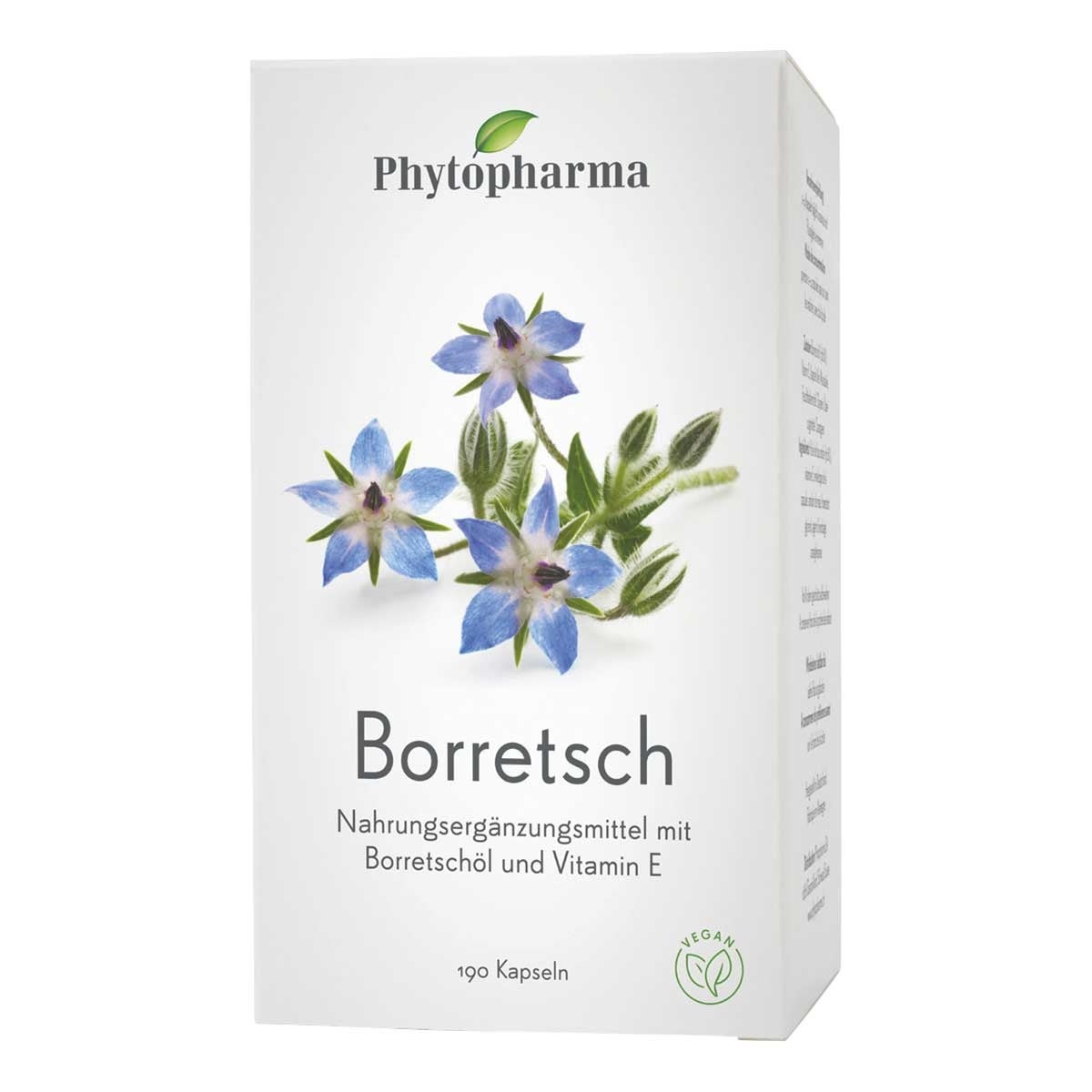 Phytopharma gélules de bourrache 500 mg 190 pièces