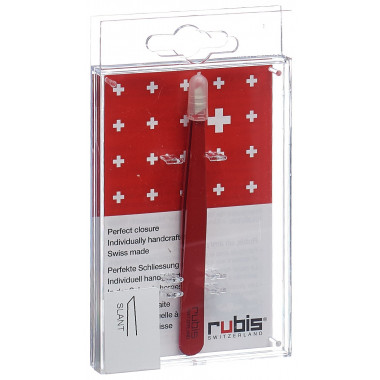 Pincette Rubis oblique rouge Inox