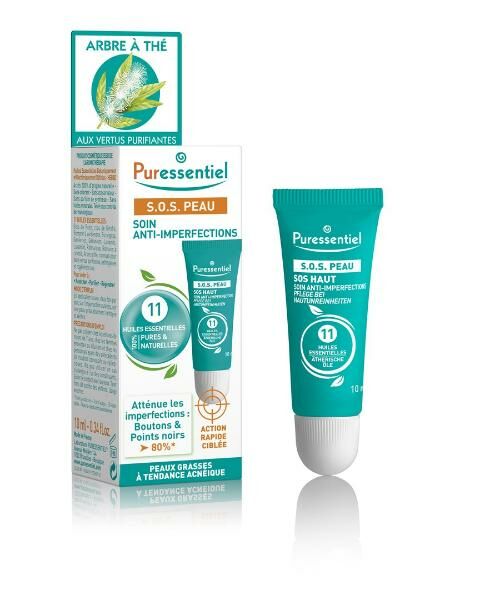 Puressentiel SOS soins de la peau en cas d'impuretés cutanées 10ml Puressentiel SOS soins de la peau en cas d'impuretés cutanées 10ml