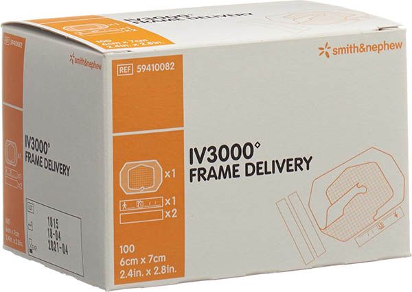 IV3000 Fixation de canule 6x7cm 100 pièces IV3000 Fixation de canule 6x7cm 100 pièces
