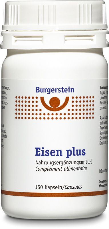 BURGERSTEIN Fer plus gélules 150 pièces BURGERSTEIN Fer plus gélules 150 pièces