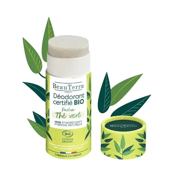 BeauTerra Organic Déodorant Thé Vert Stick 50g