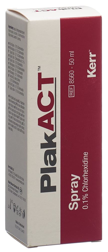 PlakACT Spray 0.1 % chlorhexidine 50ml