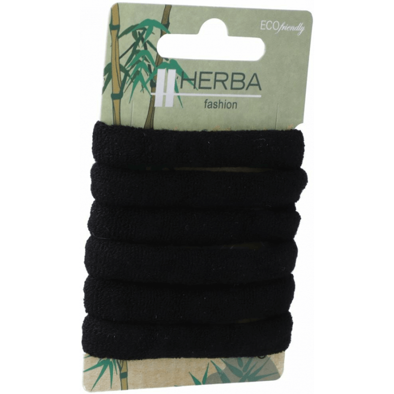 Herba Ecofriendly attache-cheveux Ø5cm noir 6 pièces