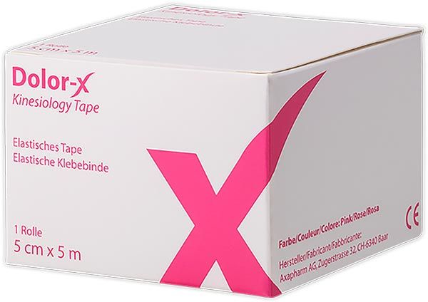 Dolor-X Kinesiology Tape 5cmx5m rose Dolor-X Kinesiology Tape 5cmx5m rose