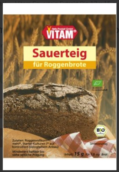 VITAM Extrait de levain bio 12 x 15g