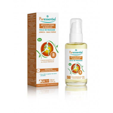 Puressentiel Huile de massage Effort musculaire Arnica-Vert d'hiver Bio Fl 200ml Puressentiel Huile de massage Effort musculaire Arnica-Vert d'hiver Bio Fl 200ml