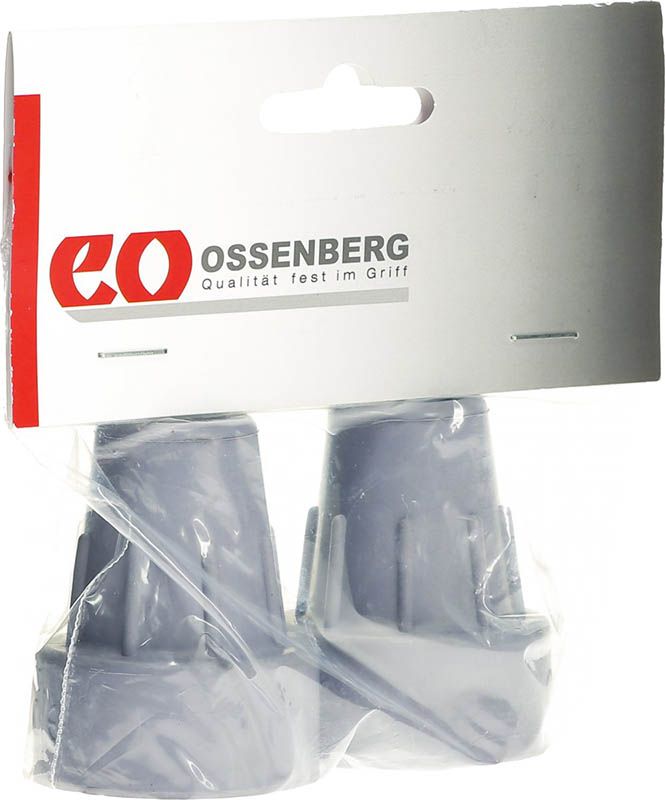 Ossenberg Capsule de béquille 19mm gris 1 paire