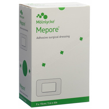 Pansement Mepore 15x9cm Coussinet 10x5cm 50 pièces