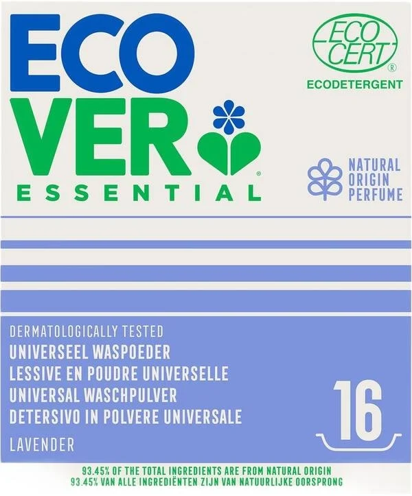 ECOVER Essential poudre de lavage univ Lav 1.2kg