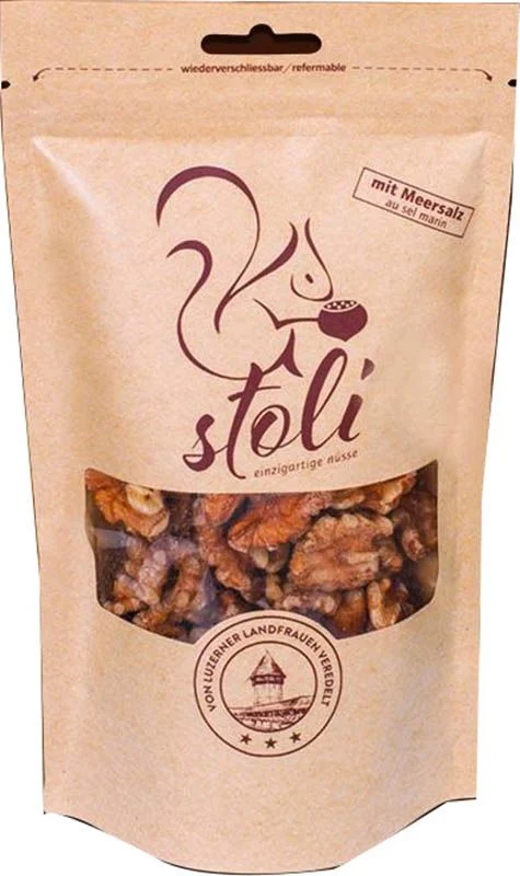 STOLI Noix d'arbre au sel marin Btl 125g