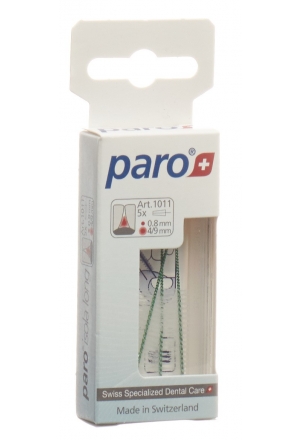 PARO Isola Long 4/9mm moyen vert conique 5 pièces PARO Isola Long 4/9mm moyen vert conique 5 pièces