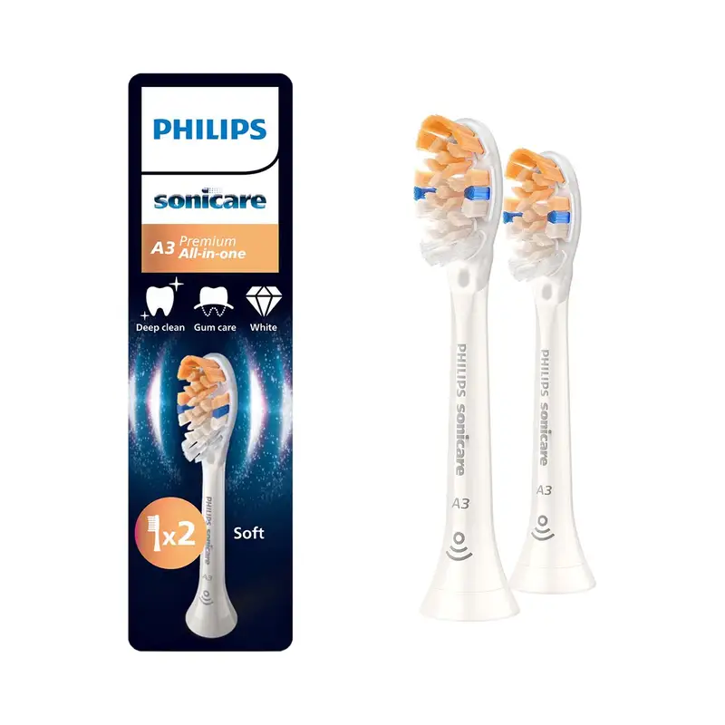 Philips Sonicare A3 Premium Brosse All Star blanche 2 pièces Philips Sonicare A3 Premium Brosse All Star blanche 2 pièces