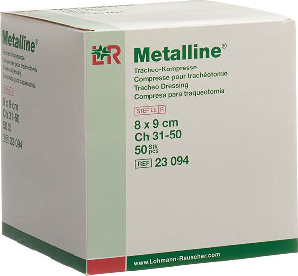 Metalline Compresses 8x10cm stérile Btl 50 pièces