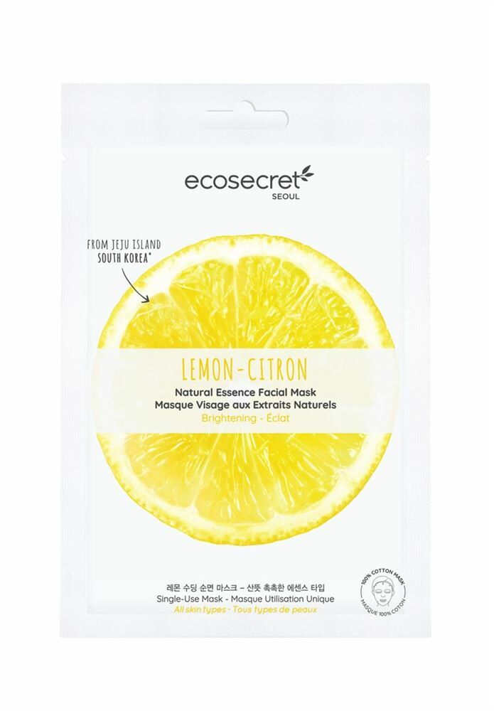 ECOSECRET Masque visage éclatant au citron 20ml