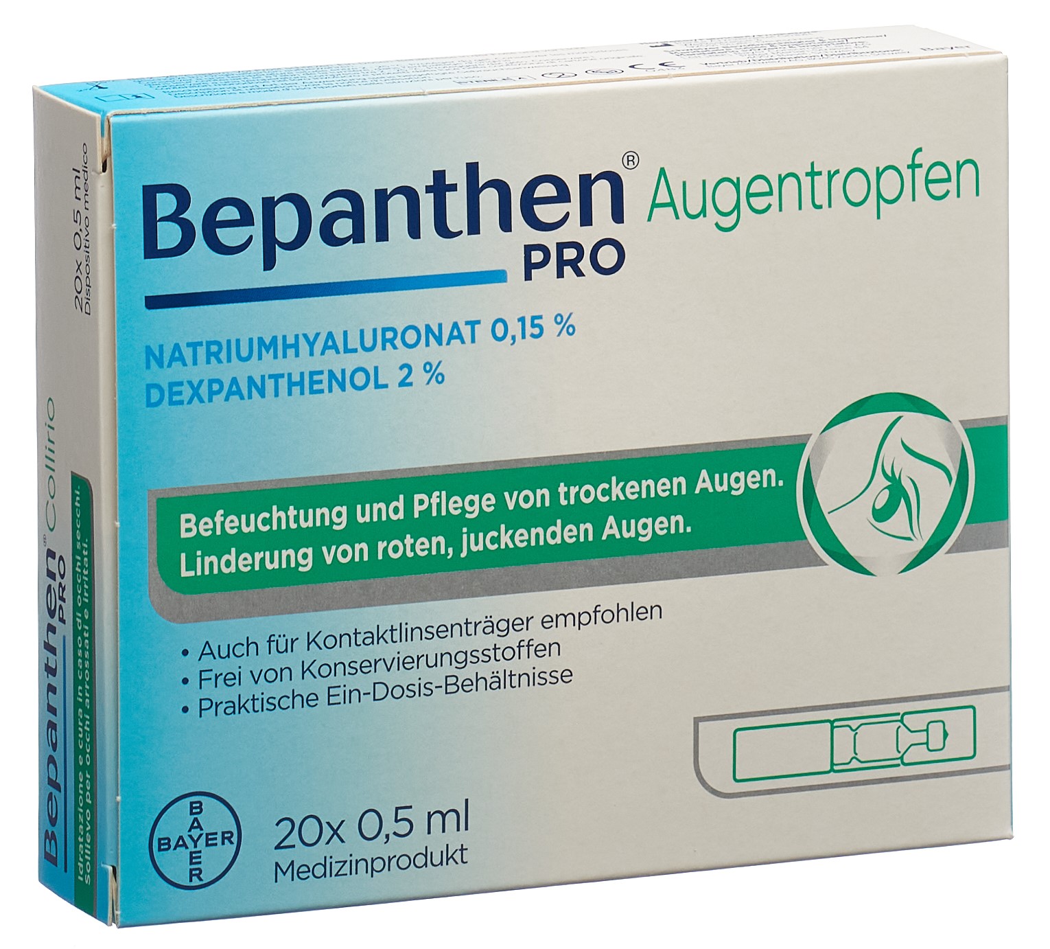 Bepanthen® PRO Collyre 20 Monodos 0.5ml Bepanthen® PRO Collyre 20 Monodos 0.5ml