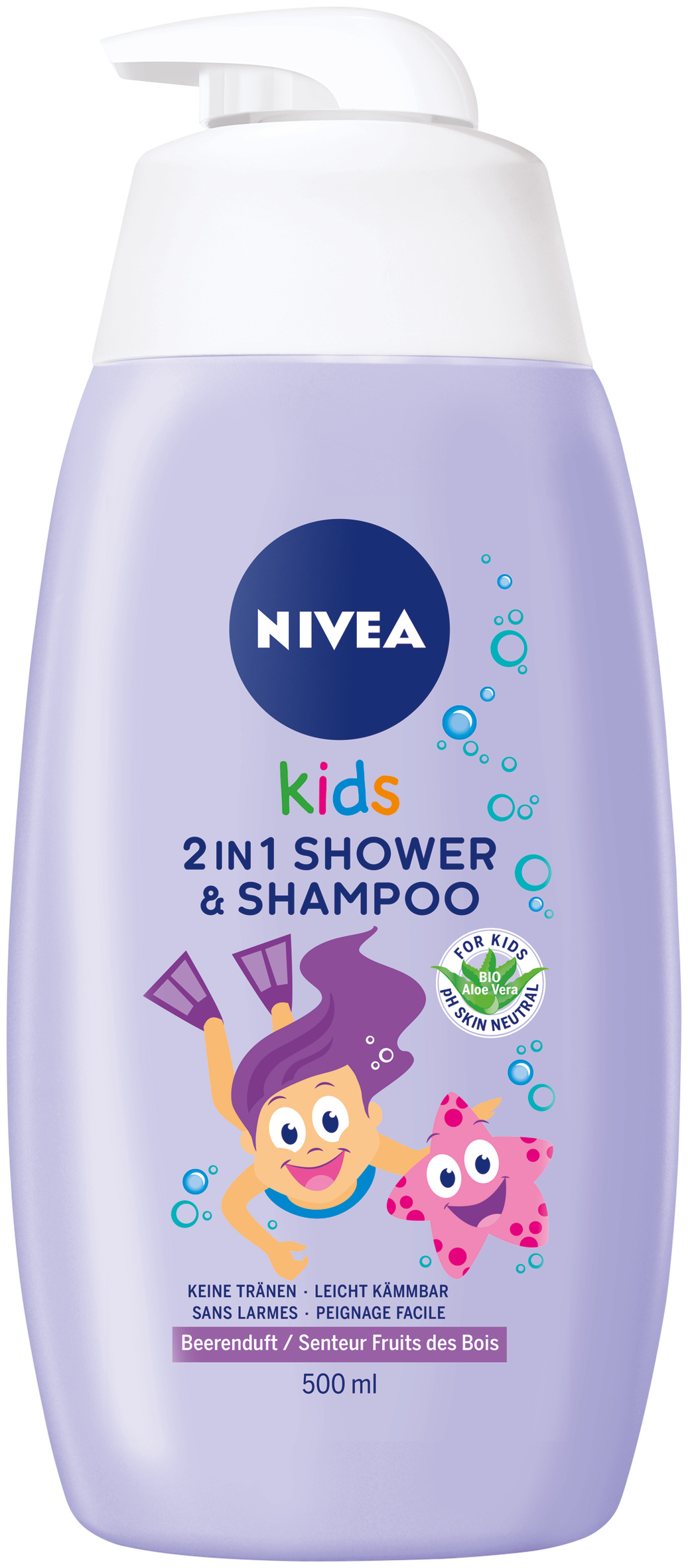 Nivea Kids 2in1 Shower&Shampoo Girl Beerend 500ml Nivea Kids 2in1 Shower&Shampoo Girl Beerend 500ml