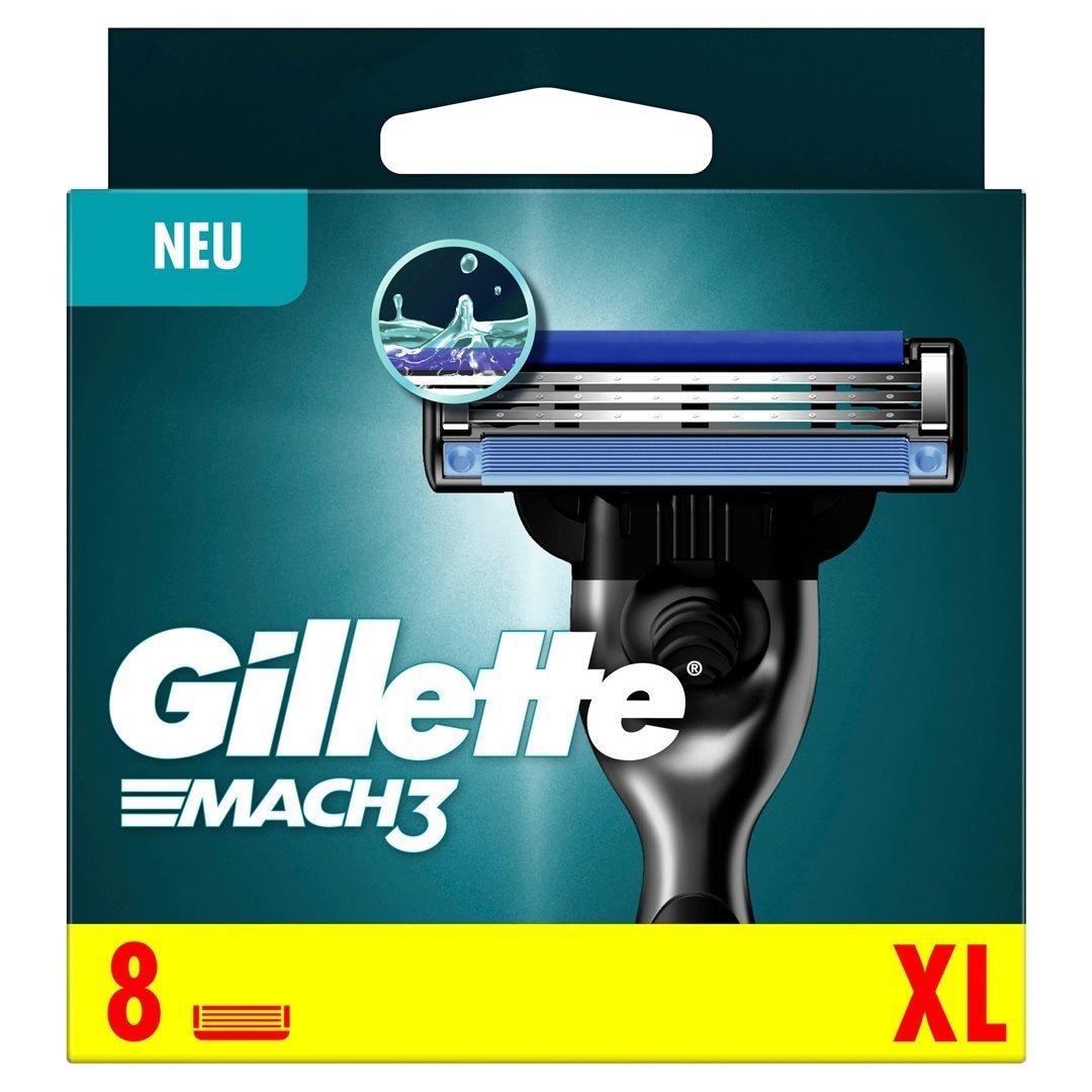 Lames système Gillette Mach3 8 pièces