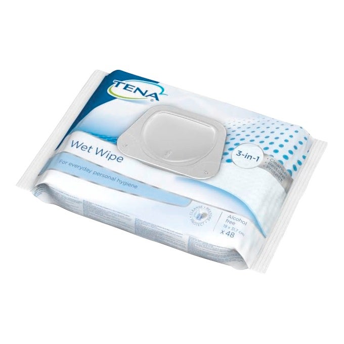 TENA Wet Wipes 48 pièces